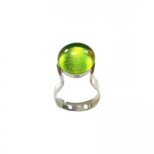 ANILLO REDONDO VERDE CLARO TRARE