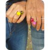 ANILLO REDONDO AMARILLO TRARE